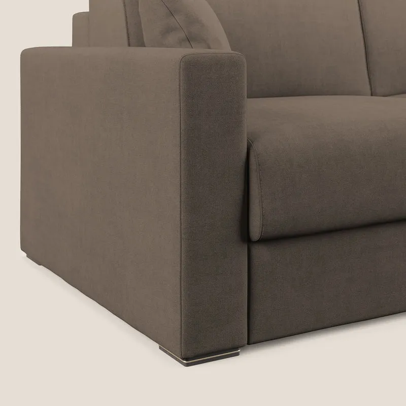 Best canapé-lit double en tissu imperméable T02 marron