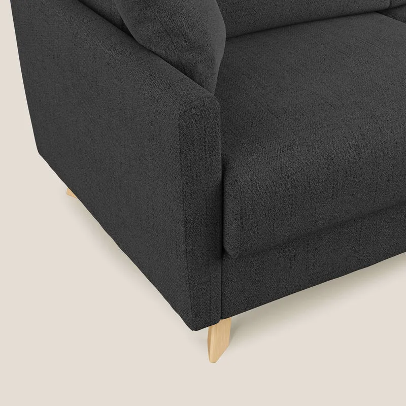 Edgar canapé-lit d’angle en tissu Felis imperméable T03 anthracite