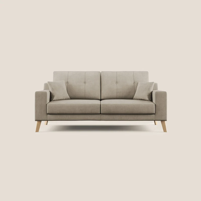Danish canapé moderne en tissu doux imperméable T02 beige