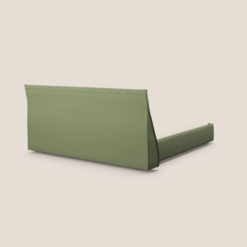 Clizia Lit de design avec coffre de rangement en simili-cuir imperméable T04 vert