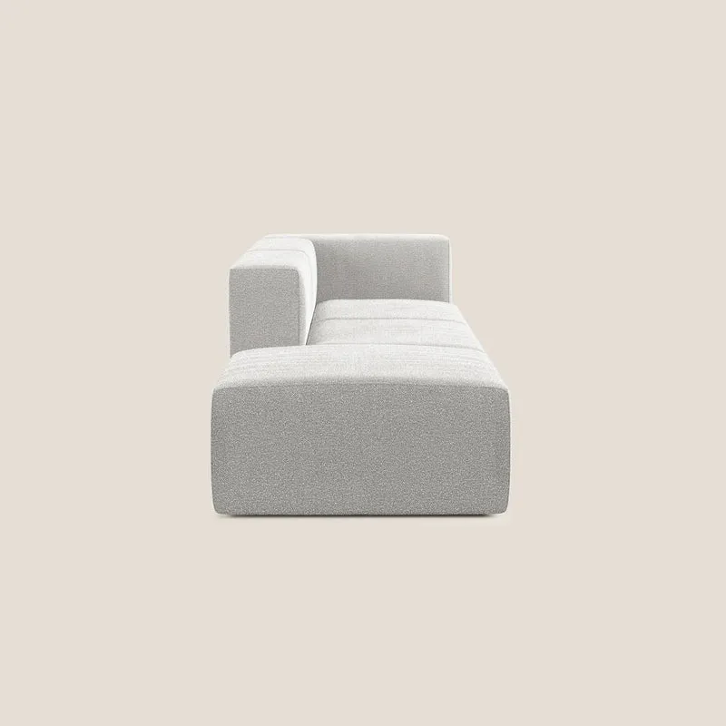 Nettuno canapé moderne modulable en bouclette douce T07 gris