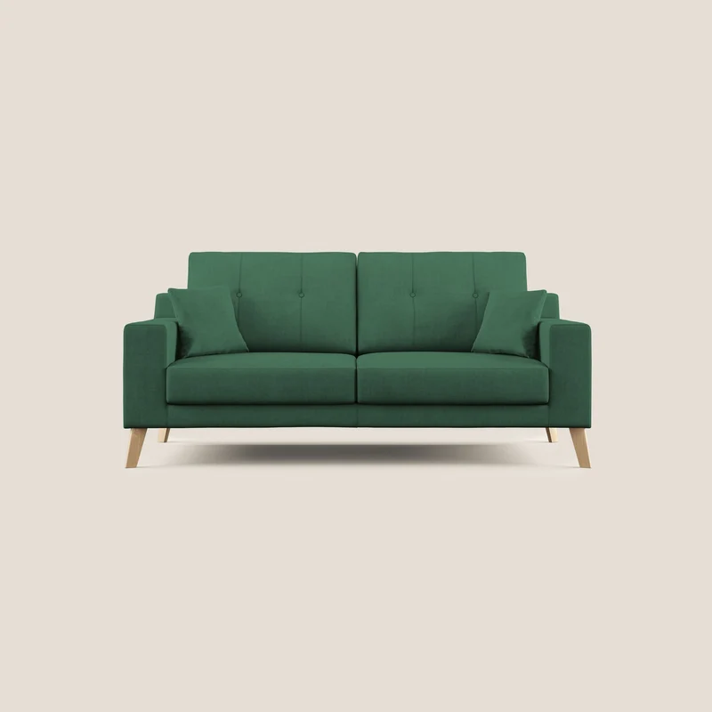 Danish canapé moderne en tissu doux imperméable T02 vert