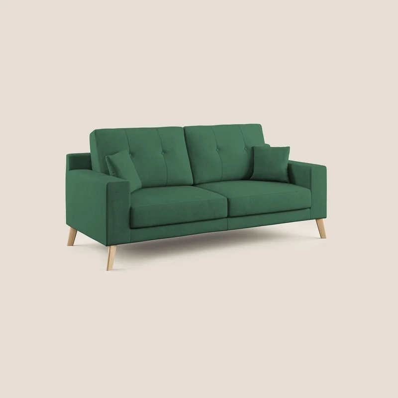 Danish canapé moderne en tissu doux imperméable T02 vert