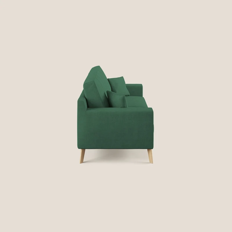 Danish canapé moderne en tissu doux imperméable T02 vert