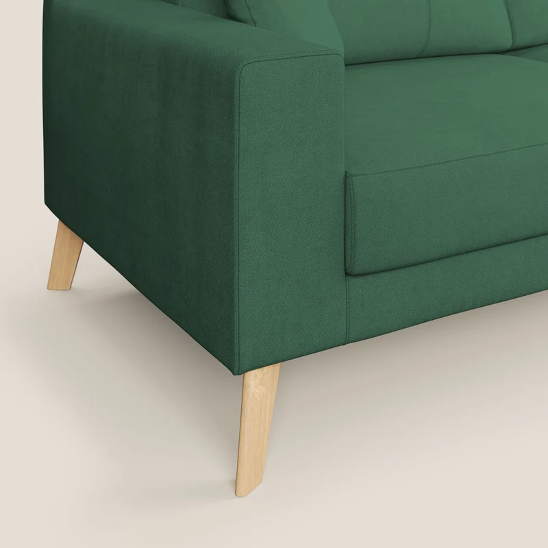 Danish canapé moderne en tissu doux imperméable T02 vert