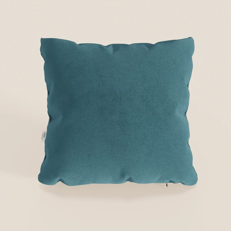 Coussin Jazz disponible en plusieurs couleurs, réalisé en microfibre technique détachable T11 bleu canard