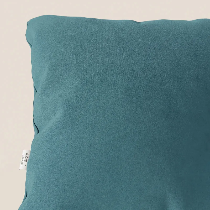 Coussin Jazz disponible en plusieurs couleurs, réalisé en microfibre technique détachable T11 bleu canard
