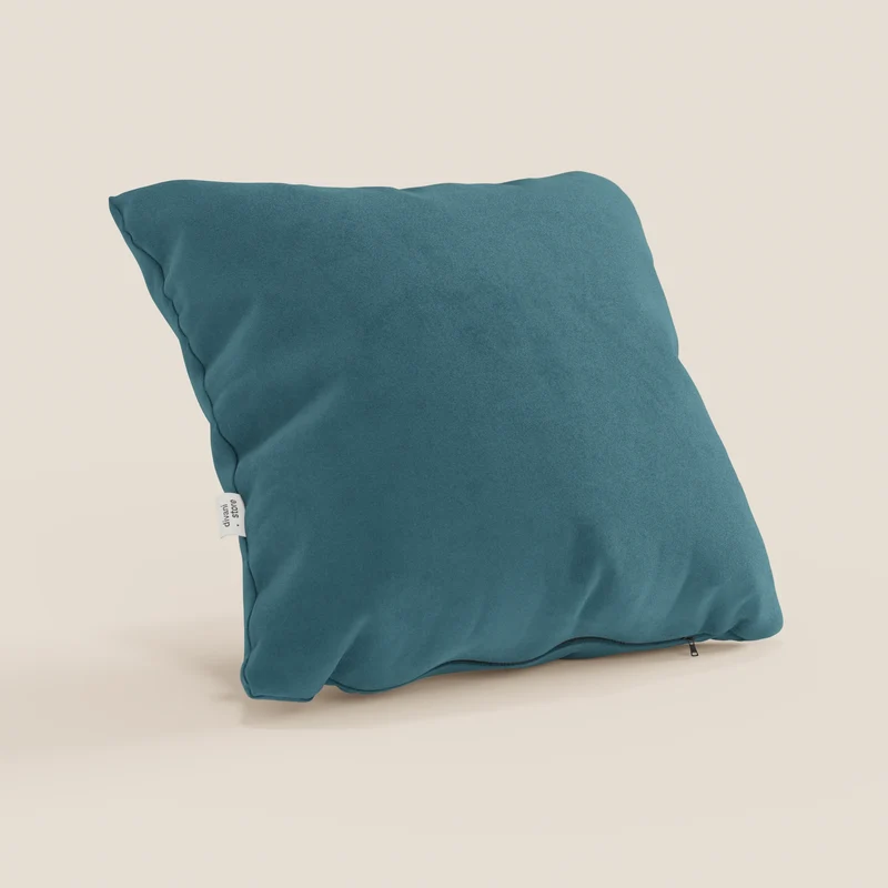 Coussin Jazz disponible en plusieurs couleurs, réalisé en microfibre technique détachable T11 bleu canard