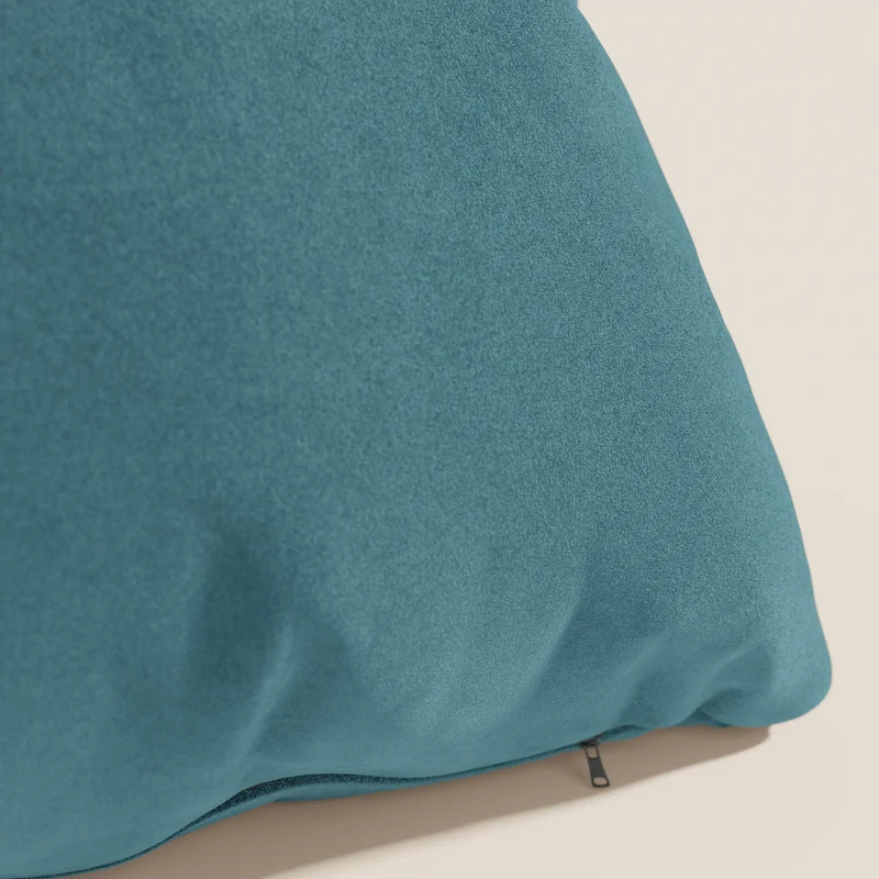 Coussin Jazz disponible en plusieurs couleurs, réalisé en microfibre technique détachable T11 bleu canard