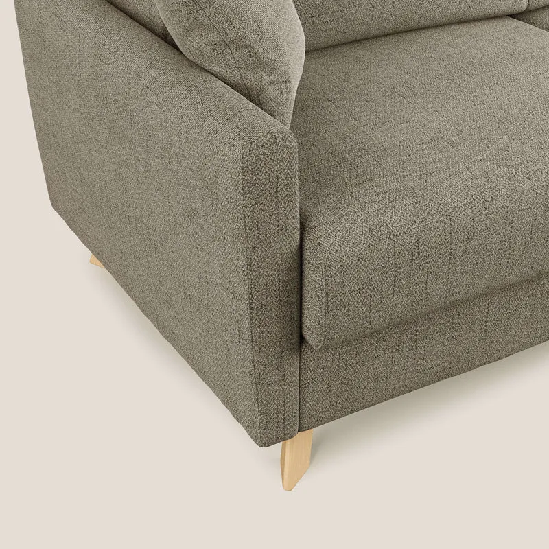 Edgar canapé convertible en tissu FELIS imperméable T03 marron