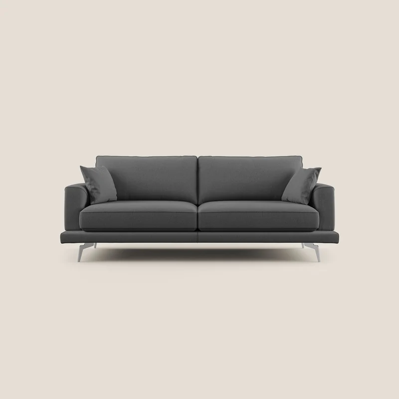 Dorian canapé moderne en tissu doux anti-tache T05 anthracite