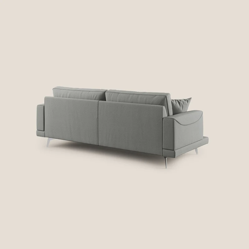 Dorian canapé moderne en tissu doux anti-tache T05 gris