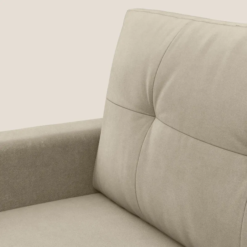 Megan fauteuil convertible en microfibre détachable T11 Taupe tortora