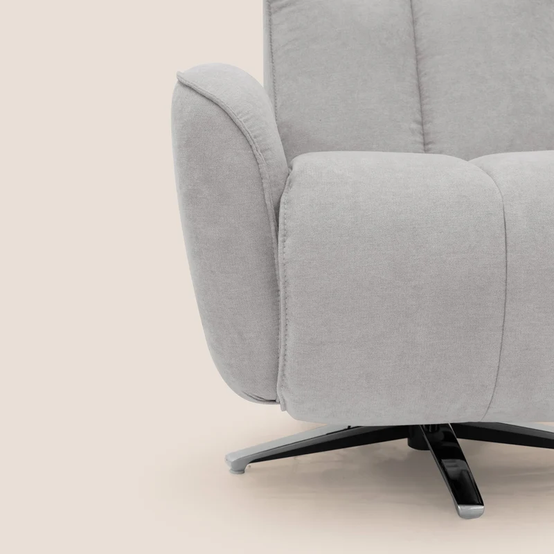 EVA fauteuil RELAX en tissu imperméable T02 gris clair
