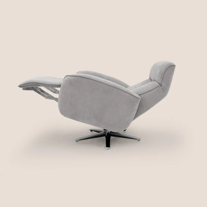 EVA fauteuil RELAX en tissu imperméable T02 gris clair