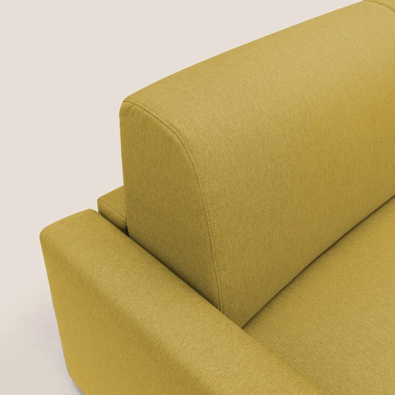 Kansas Canapé lit convertible h20 cm en tissu imperméable T13 jaune