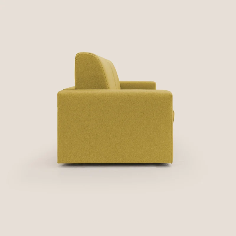 Kansas Canapé lit convertible h20 cm en tissu imperméable T13 jaune