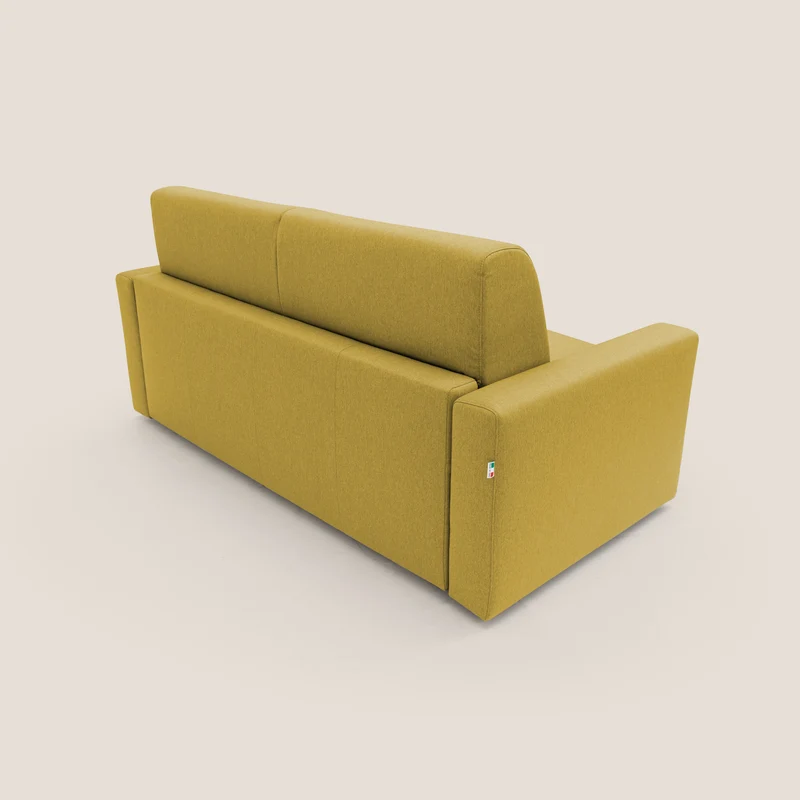 Kansas Canapé lit convertible h20 cm en tissu imperméable T13 jaune