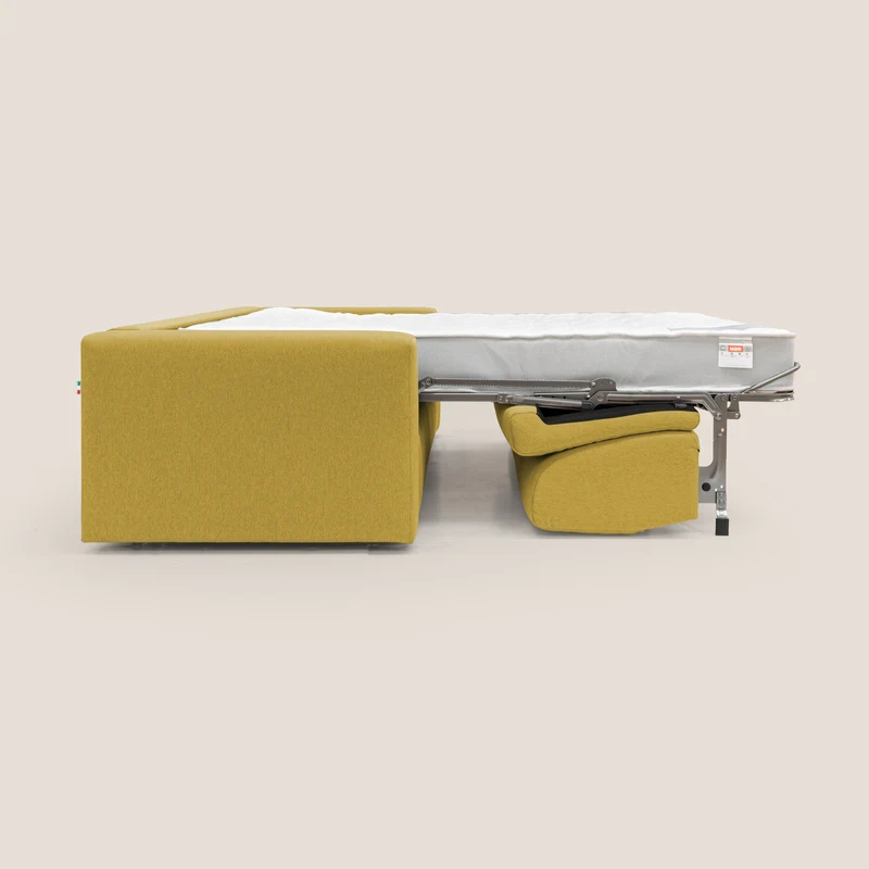 Kansas Canapé lit convertible h20 cm en tissu imperméable T13 jaune