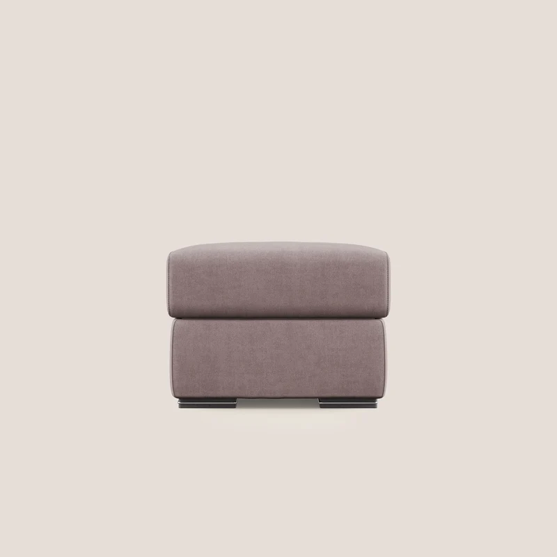 Sun pouf coffre en tissu imperméable T02 rose