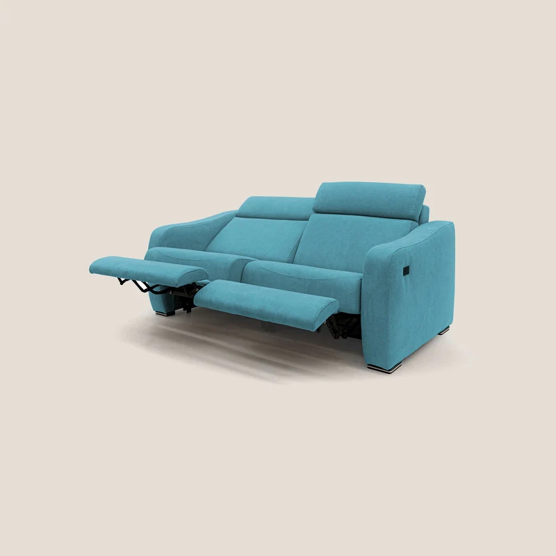 Gummy Canapé avec relax électrique bleu ciel