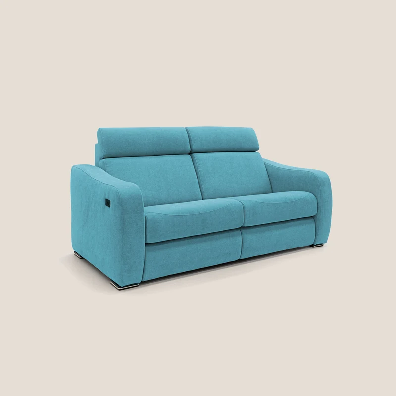 Gummy Canapé avec relax électrique bleu ciel