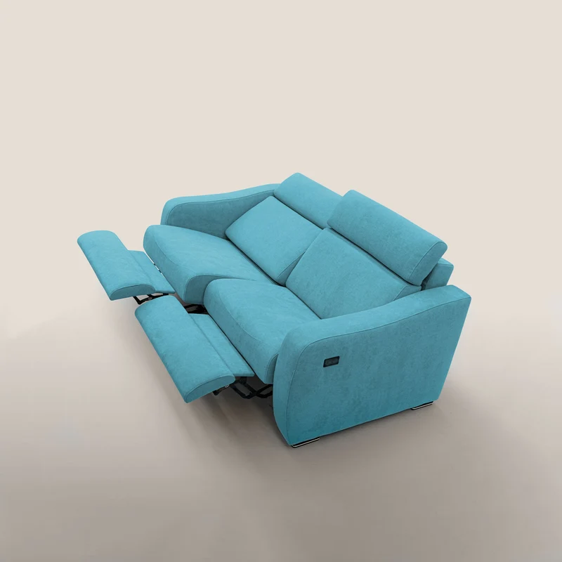 Gummy Canapé avec relax électrique bleu ciel