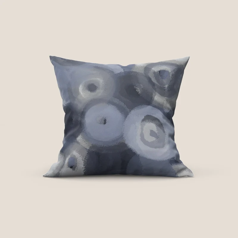 Brush-circle collection coussins à fantaisie multicouleur en velours imperméable sucre glace