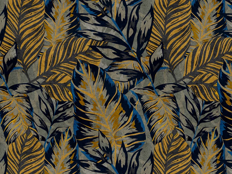Forest coussins collection en velours imperméable or
