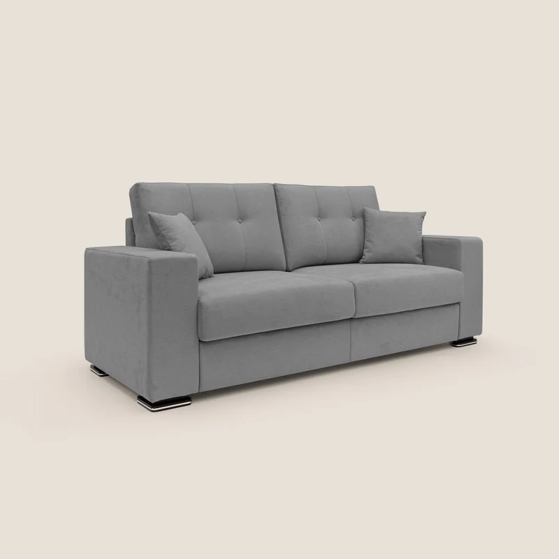 Giove canapé en tissu doux imperméable T02 gris