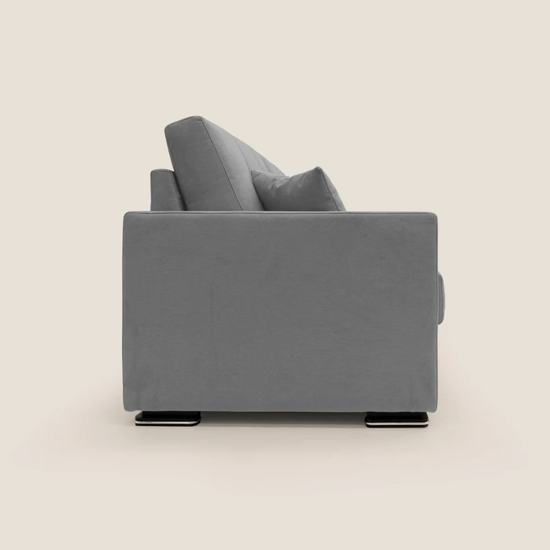 Giove canapé en tissu doux imperméable T02 gris