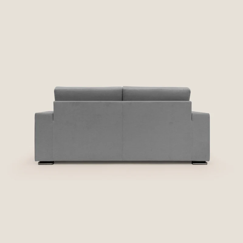 Giove canapé en tissu doux imperméable T02 gris