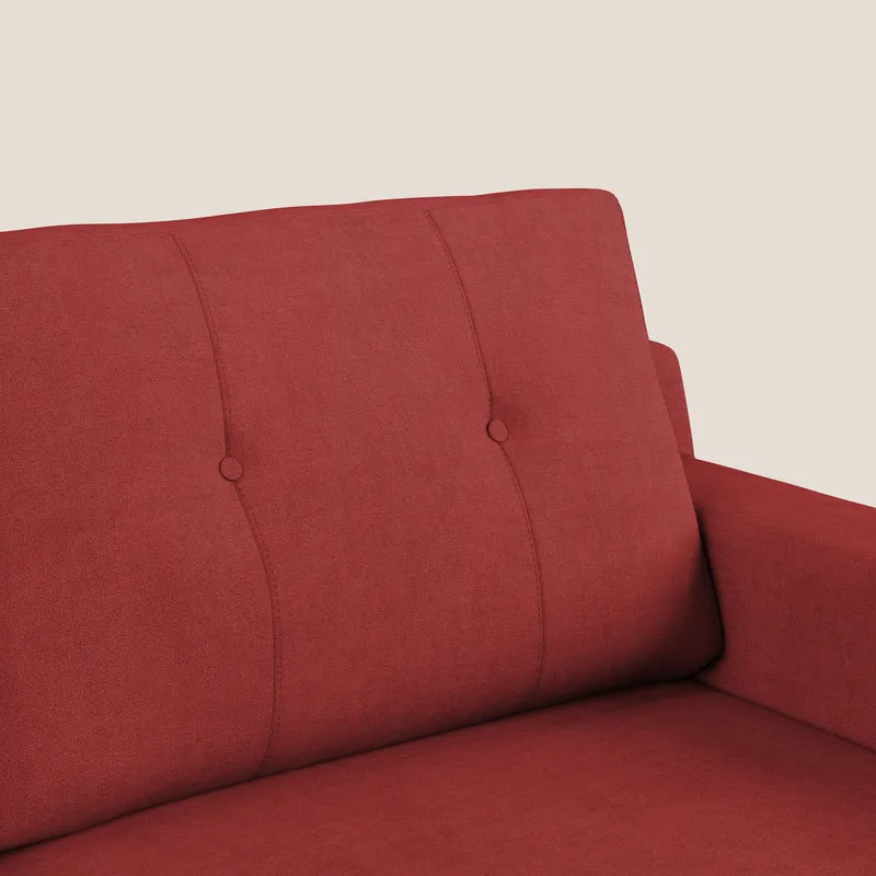 Danish canapé moderne en tissu doux imperméable T02 rouge
