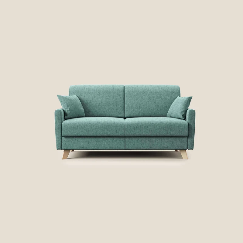 Edgar canapé convertible en tissu FELIS imperméable T03 vert d'eau