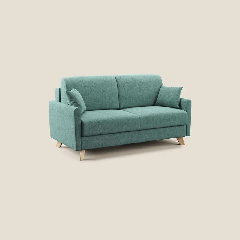 Edgar canapé convertible en tissu FELIS imperméable T03 vert d'eau