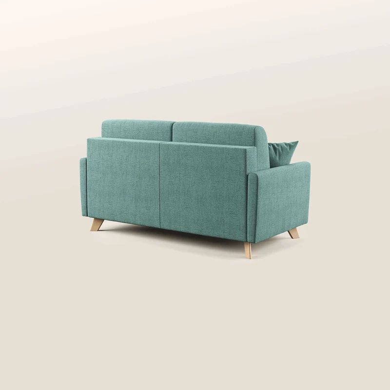 Edgar canapé convertible en tissu FELIS imperméable T03 vert d'eau