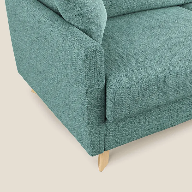 Edgar canapé convertible en tissu FELIS imperméable T03 vert d'eau