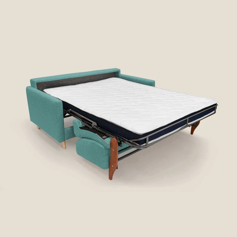 Edgar canapé convertible en tissu FELIS imperméable T03 vert d'eau