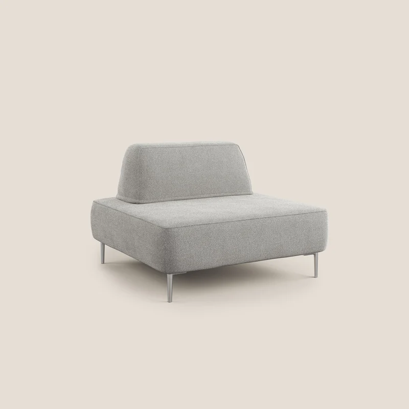 Newton fauteuil modulable avec dossier amovibles T07 gris