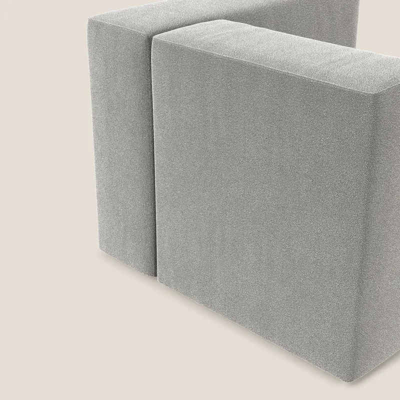 Nettuno module d'angle/latéral en bouclette douce T07 gris