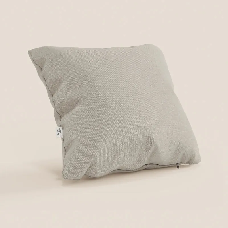 Honey coussin disponible en plusieurs couleurs, réalisé en tissu similicoton imperméable T13 crème