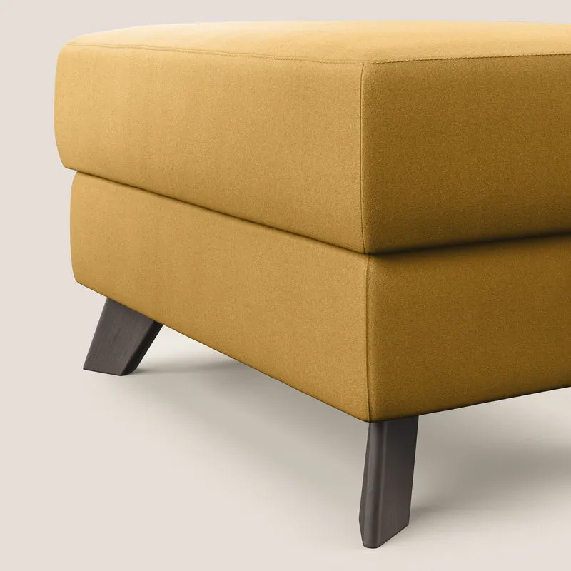 Moon Pouf coffre aux pieds hauts en microfibre imperméable T11 jaune
