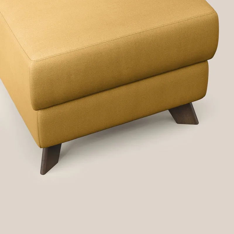 Moon Pouf coffre aux pieds hauts en microfibre imperméable T11 jaune