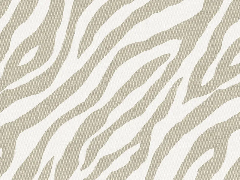 Stripe coussins géométriques en tissu hydrofuge beige