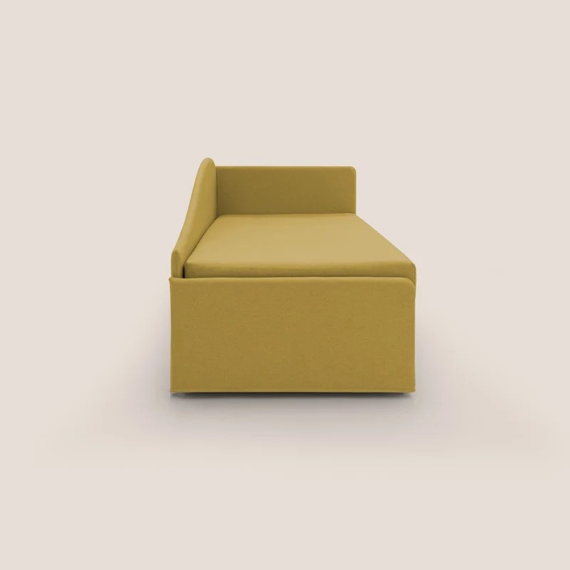 Nolo Canapé duplex avec lits jumeaux et tissu effet coton imperméable T13 jaune