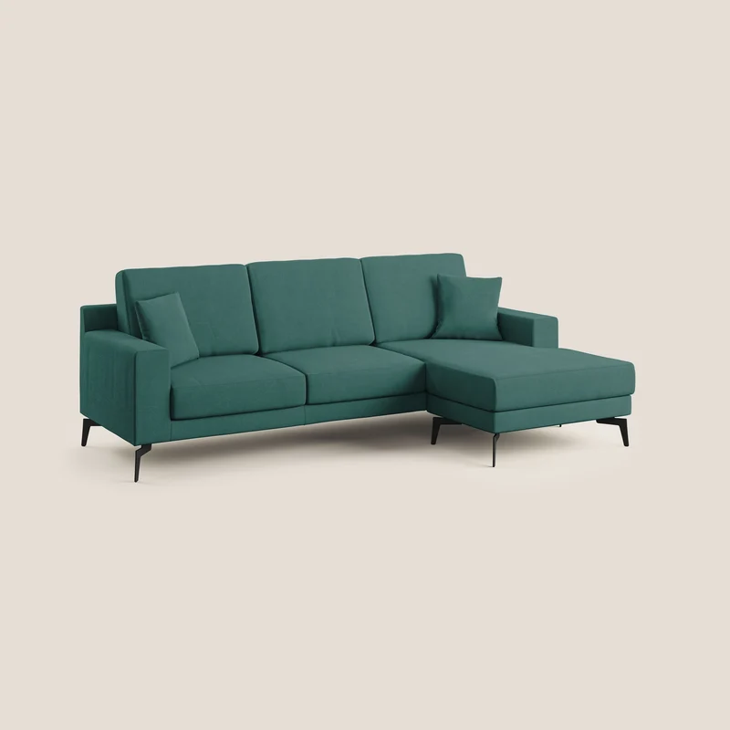 Prestige canapé d'angle moderne réversible en microfibre détachable T11