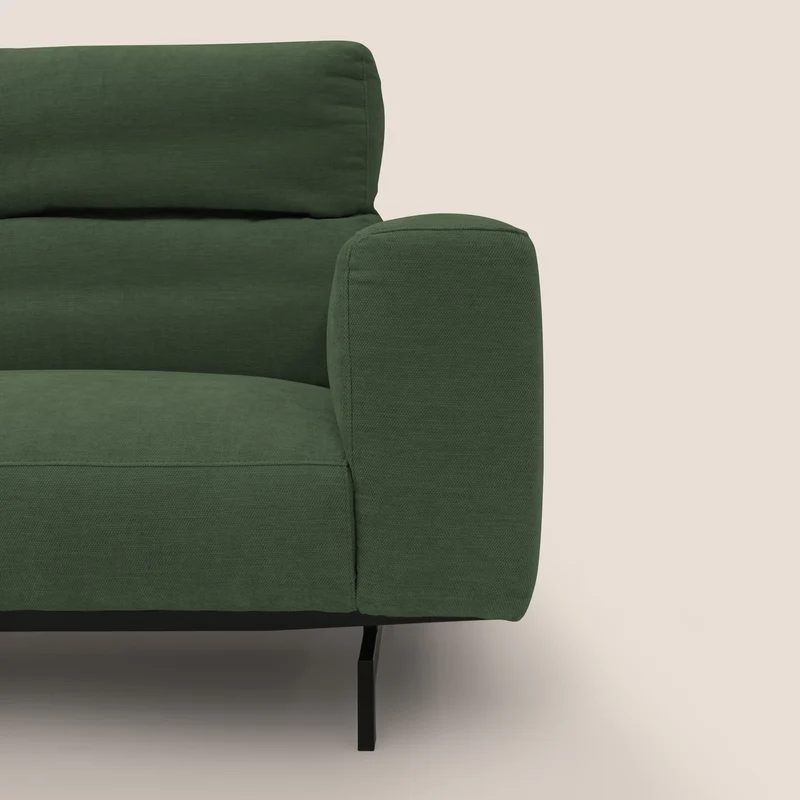 Sakura canapé modulaire 3 places en tissu flammé doux et imperméable T14 vert