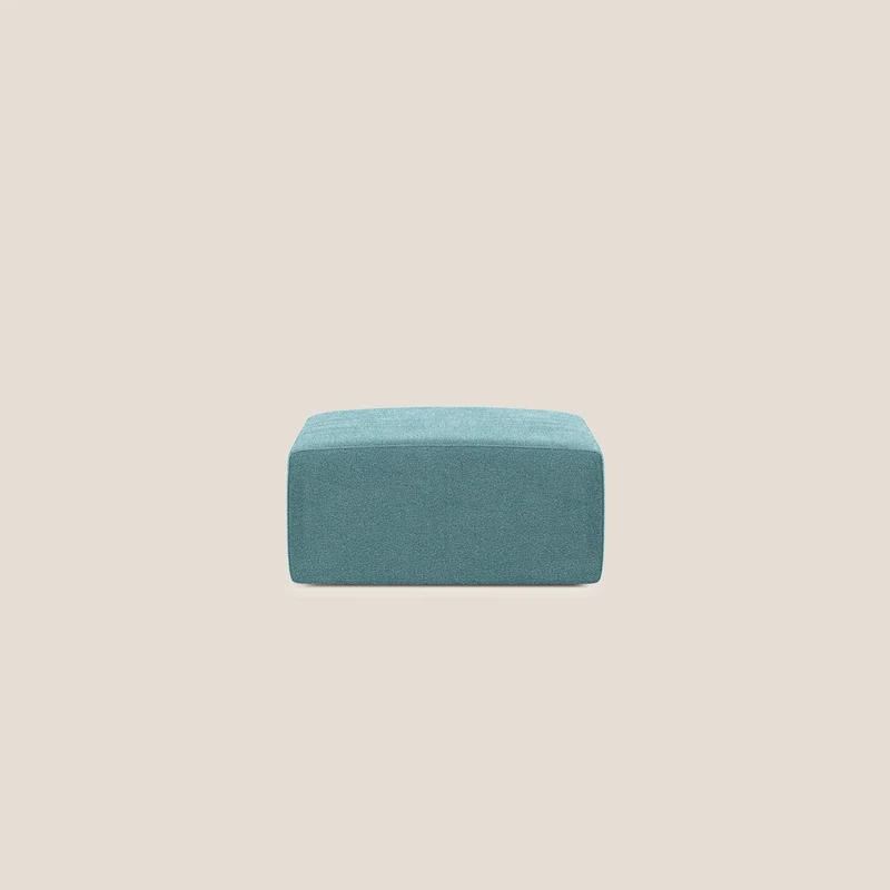Nettuno pouf module en bouclette douce T07 bleu clair