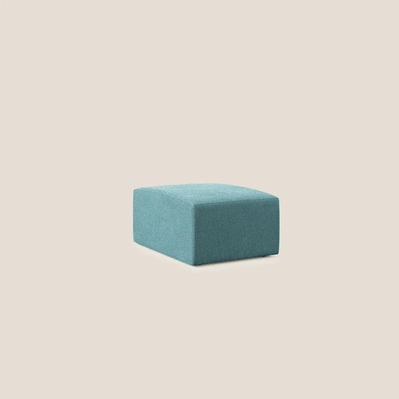 Nettuno pouf module en bouclette douce T07 bleu clair