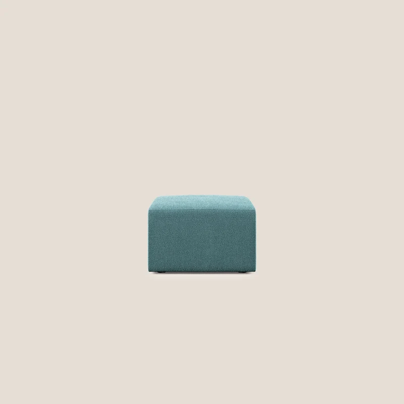Nettuno pouf module en bouclette douce T07 bleu clair